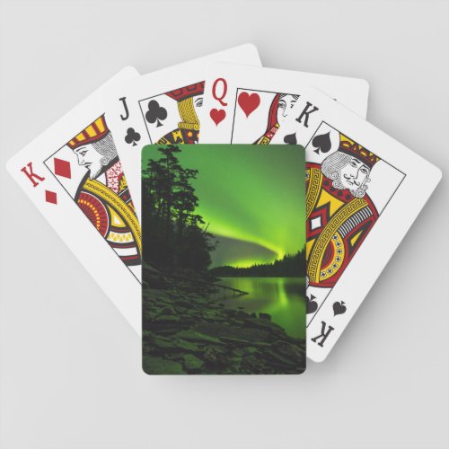 Curving Aurora Poker Cards