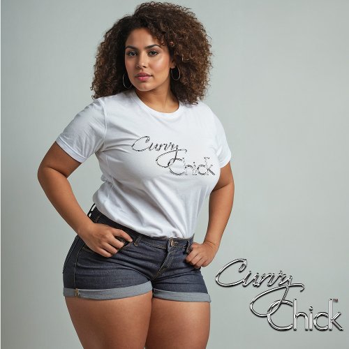 Curvy Chick Chrome Logo T_Shirt