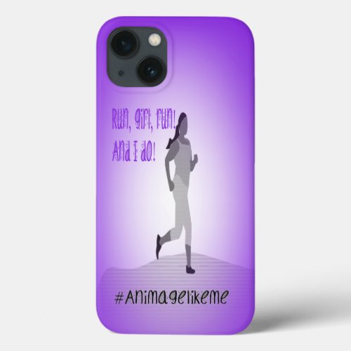 Curvy Girl Runner iPhone 13 Case