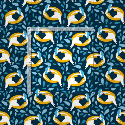Curvy Girl Swimming Fabric