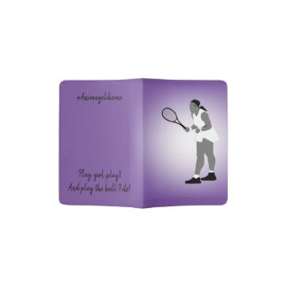 Curvy Girl Tennis Player Passport Holder