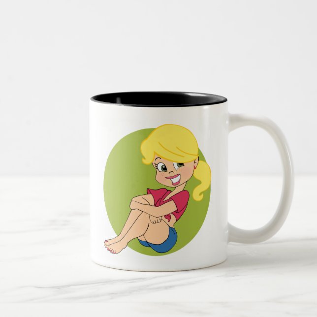 Curvy Girls n' Country Roads 11 oz Two-Tone Mug (Right)