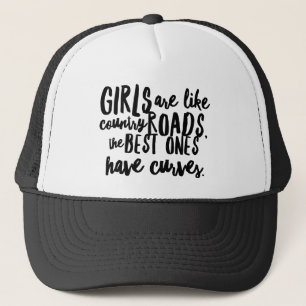 Curvy Girls n' Country Roads Trucker Hat