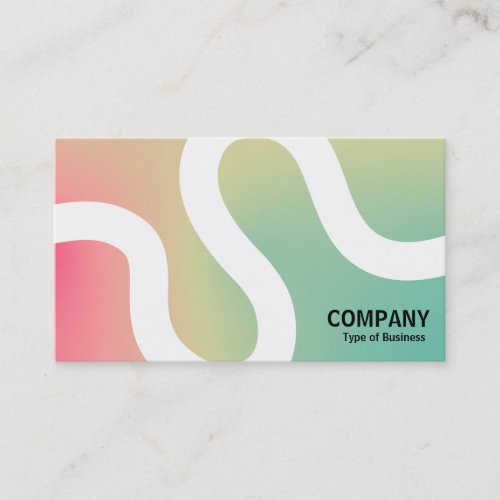 Curvy Line 02a _ Soft Gradients Business Card