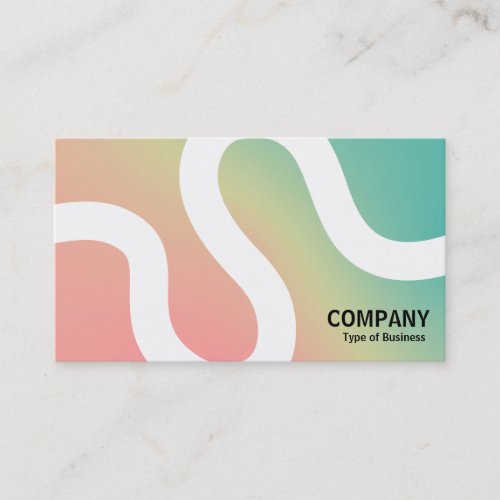 Curvy Line 02a _ Soft Gradients Business Card