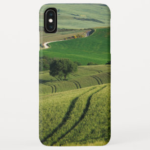 Curvy lines in green Tuscany iPhone case