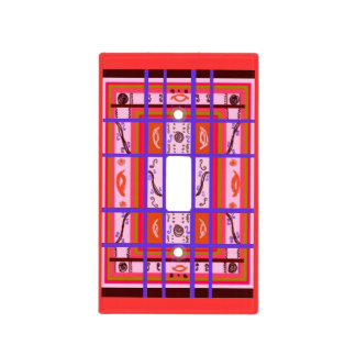 curvy plaid abstract lightswitch plate cover