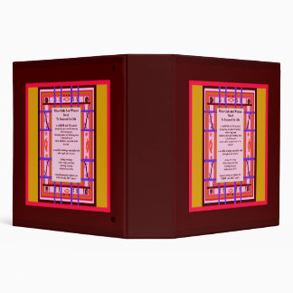 Curvy Plaid Female Success Tenets Binder