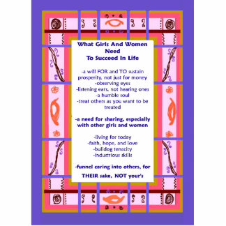 Curvy Plaid What Women And Girls Need To Succeed B Statuette