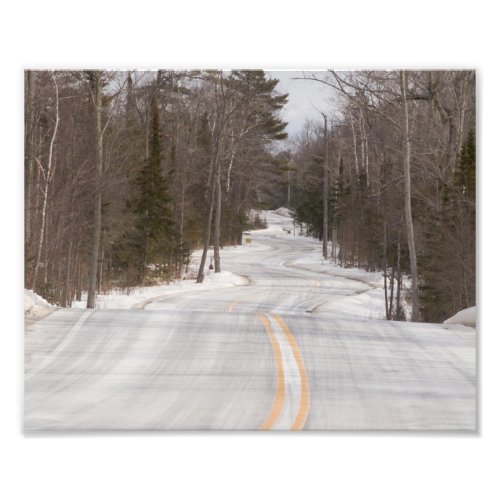 Curvy Road Winding Through Door County Photo Print