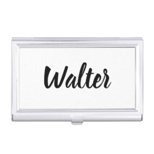 Curvy Walter Name,  Business Card Case