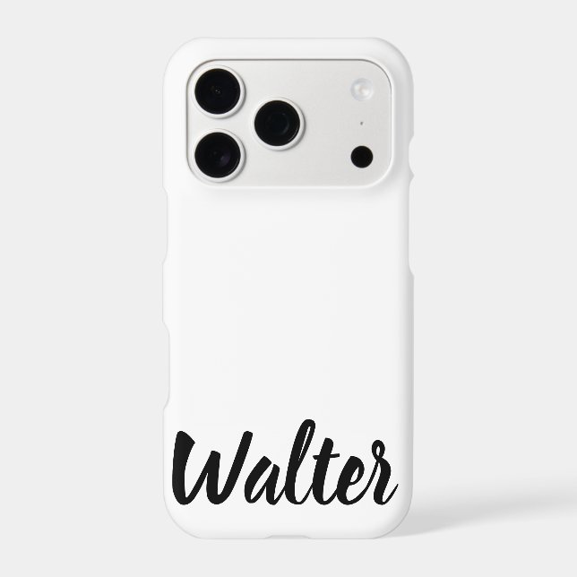 Curvy Walter Name,  Iphone Case (Back)