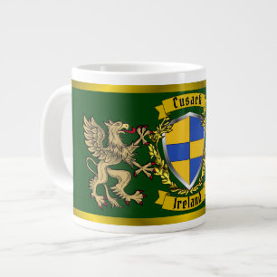 Cusack Irish Shield & Griffins Giant Coffee Mug