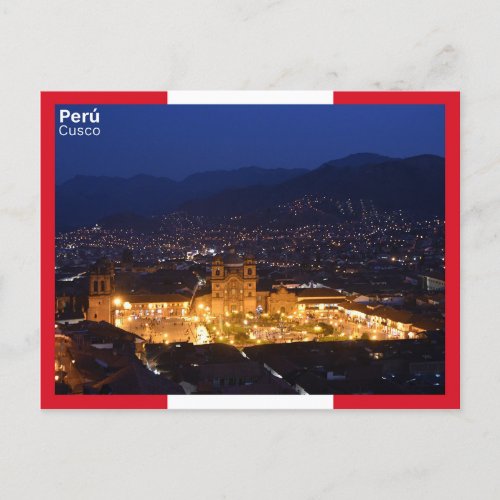 Cusco at night _ Peru Postcard