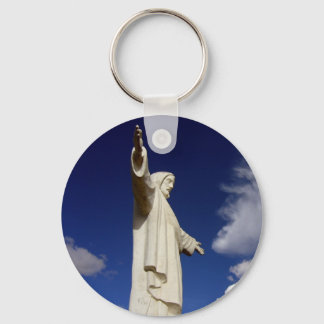 cusco jesus statue keychain