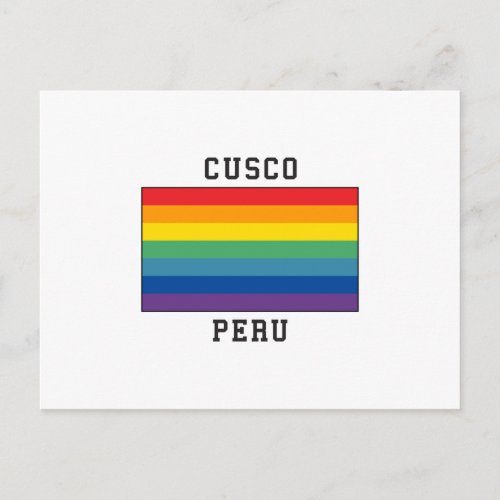 Cusco Peru Flag Postcard