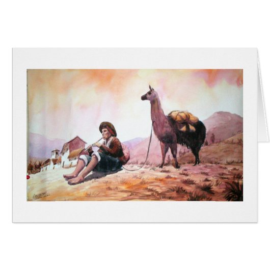 Cusco Peru Llama Picture (Front Horizontal)