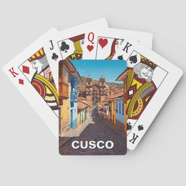 Cusco Peru Travel Poker Cards (Back)