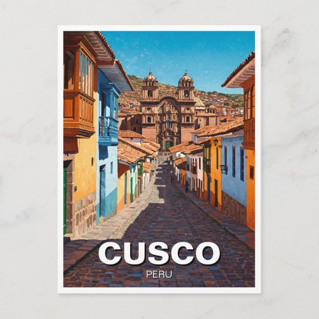 Cusco Peru Travel Postcard (Front)