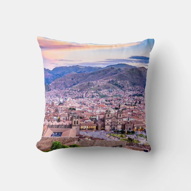 Cusco Throw Pillow (Front)