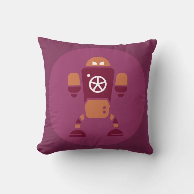 Cushandroid battlebot throw pillow (Front)