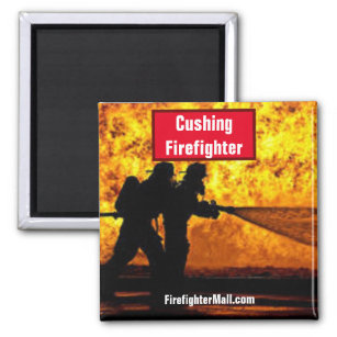 Cushing Firefighter Magnet