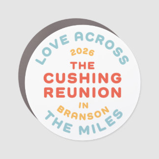 Cushing Reunion Circle Lockup Car Magnet