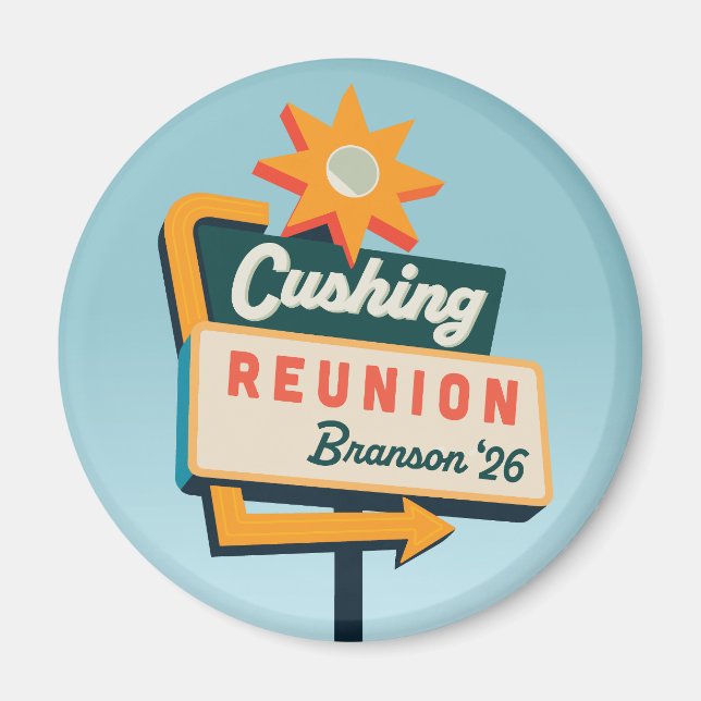 Cushing Roadsign Magnet (Front)