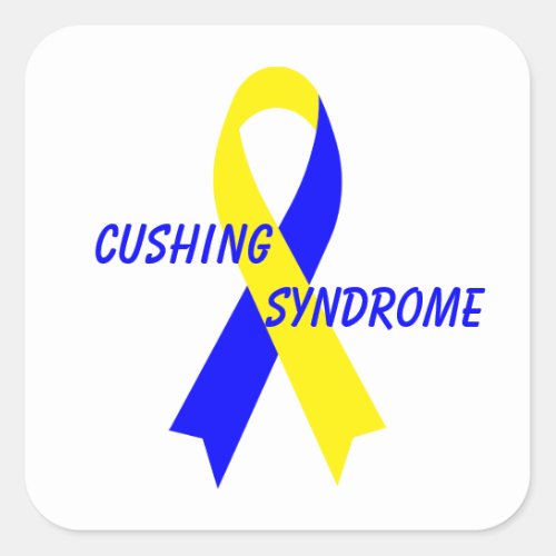 Cushing Syndrome Awareness Ribbon by Janz Square Sticker