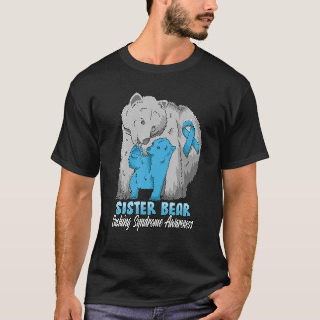 Cushing Syndrome Child Awareness Mama Bear Support T-Shirt (Front)