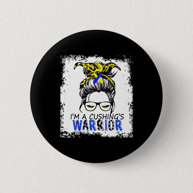 Cushing Syndrome Warrior  Button (Front)