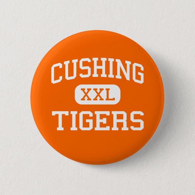 Cushing - Tigers - High School - Cushing Oklahoma Pinback Button (Front)