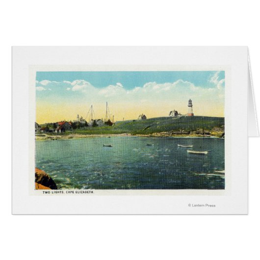 Cushing's Island View of White Head Cards (Front Horizontal)