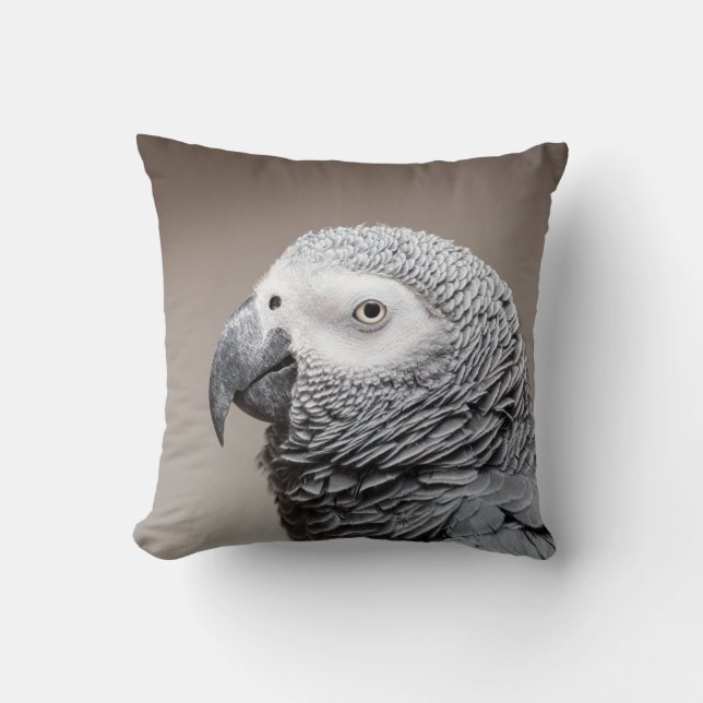 Cushion Congo African Gray Gray Parrot (Front)