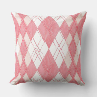 Cushion pillow with pink pattern