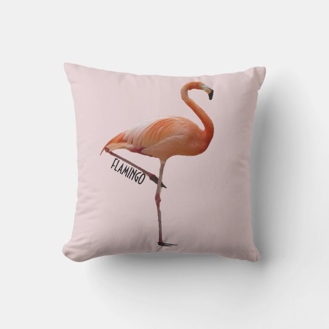 cushion pink flamingo on pink bottom powdered (Front)