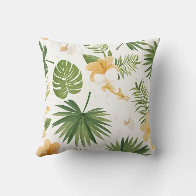 cushion with tropicals elements (Back)