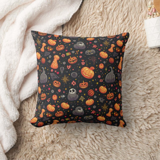  Cushions filled with Halloween images (Blanket)