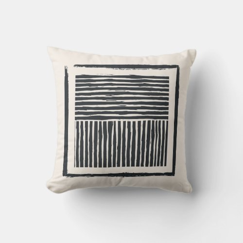 Cushions Old Line Ink Throw Pillow