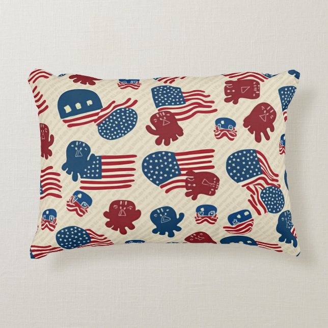 Cushions with various symbols of America (Front)