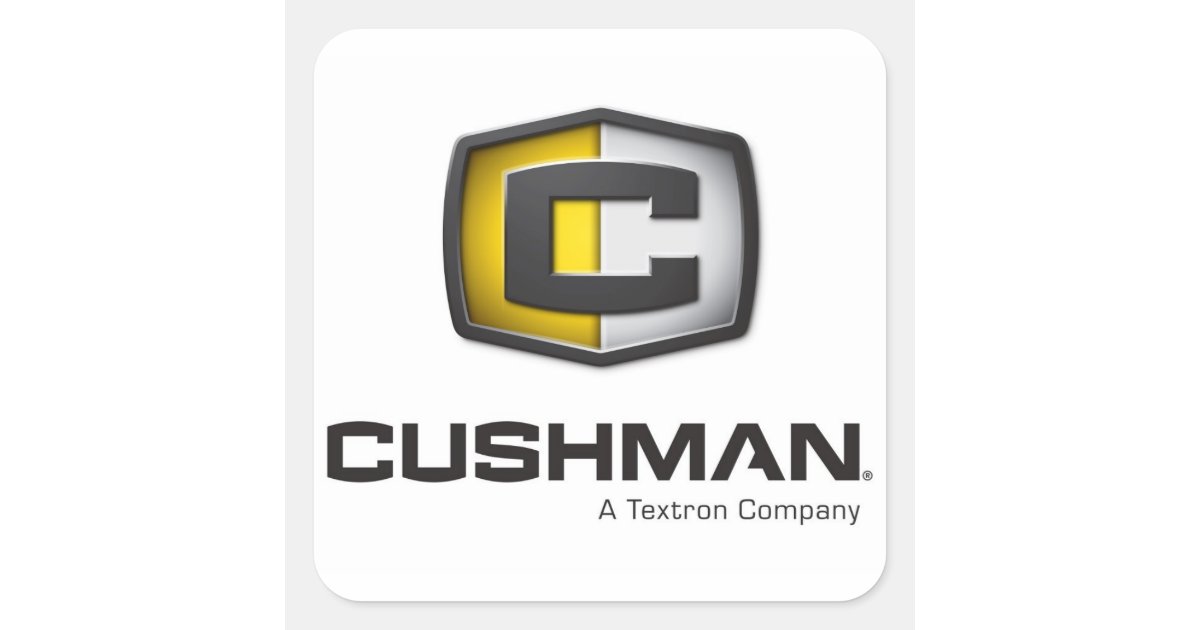 Cushman Emblems Cushman Logo decal Square Sticker | Zazzle