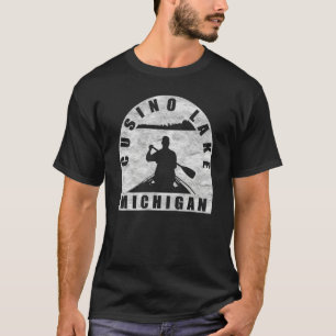 Cusino Lake Canoeing Michigan T-Shirt