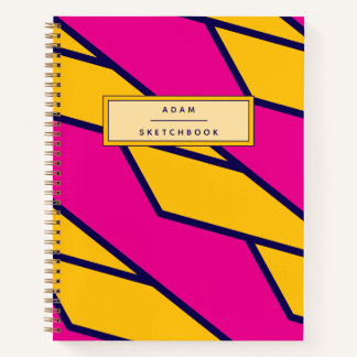Cusotm Name Spiral Sketchbook Notebook