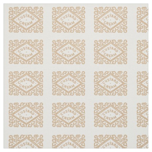 Custard cream biscuit fabric