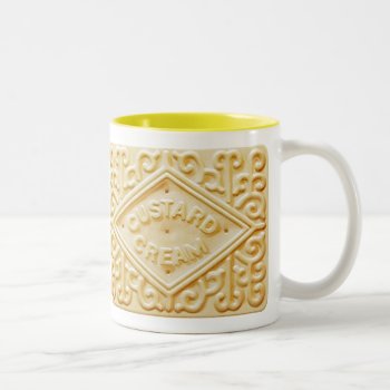 Custard Cream Biscuit Or Cookie Coffee Mug by funny_tshirt at Zazzle