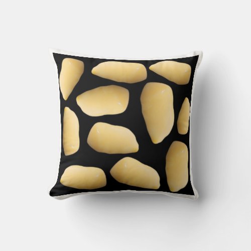 Custard pattern  throw pillow