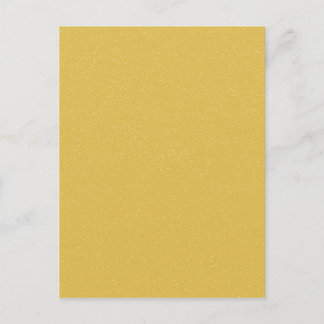 Custard YELLOW with fine faux Glitter Postcard