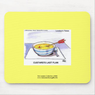 Custards Last Flan Funny Cartoon Mouse Pad