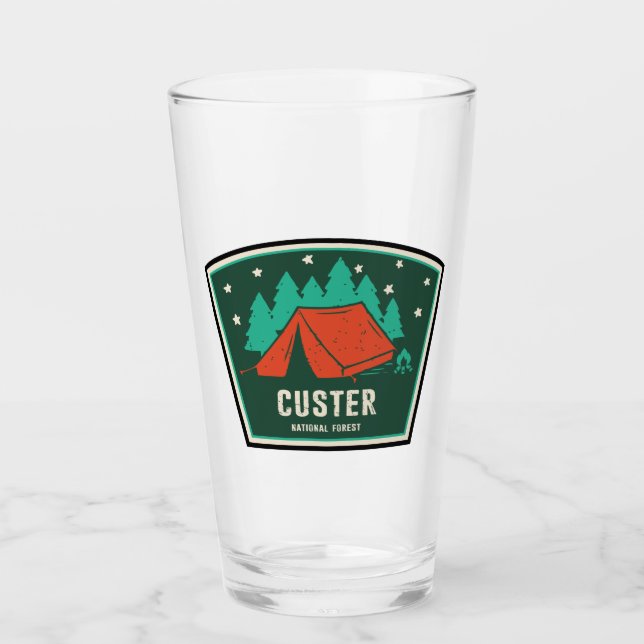 Custer National Forest Camping Glass (Front)