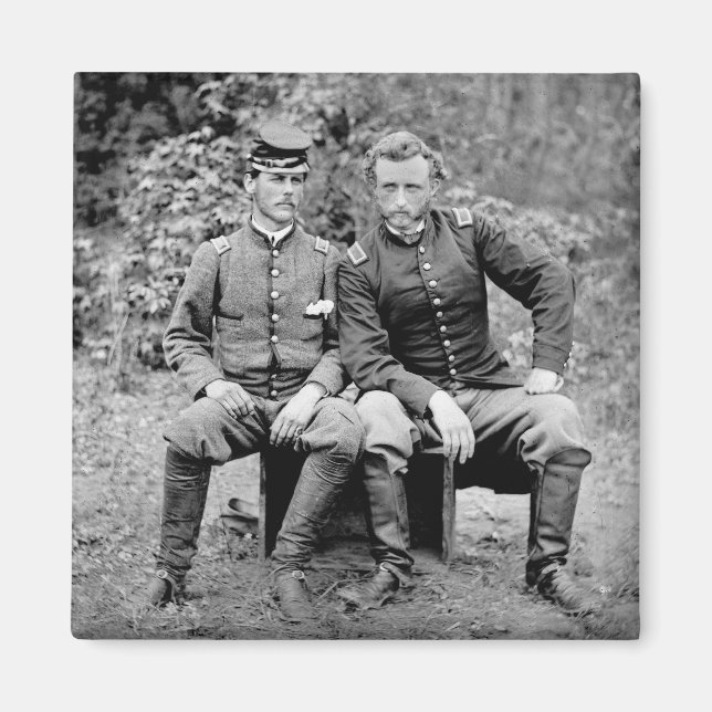 Custer & Prisoner, 1862 Magnet (Front)